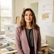 Incarca Arrigotti nello studio di Caivano accanto a tavole di progetto residenziale